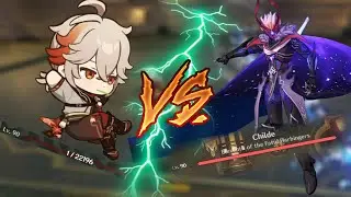 1 Hp Kazuha Vs Level 90 Childe | Genshin Impact