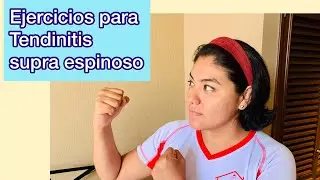 Tratamiento de TENDINITIS del supraespinoso con  EJERCICIOS Y ESTIRAMIENTOS 👈 👀