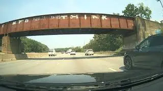 Driving along I-95 North and Route 9 East in Massachusetts