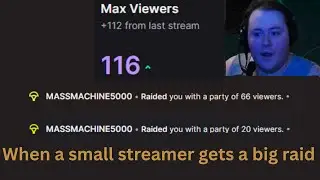 Reacting to getting a HUGE RAID when live...