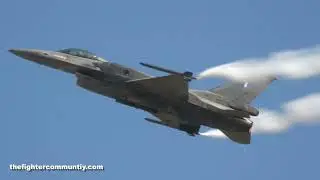 (4K) ZEUS DEMO TEAM. Hellenic Air Force F-16C solo Display Team. RIAT 2022. Air Tattoo.