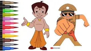 Little Singhma 😎🔥 Chhota Bheem 👊💥 Drawing | Little Singham Drawing | Chhota Bheem Drawing