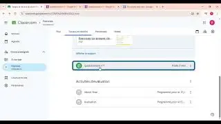 comment cr&eacute;er une classe virtuelle sur google Classroom cours de conjugaison