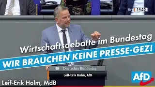 Wirtschaftsdebatte im Bundestag: Wir brauchen keine Presse-GEZ!