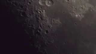Moon live view with ZWO178mc and skywatcher virtuoso 150 GTI dobsonian telescope