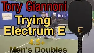 Тони Джаннони пробует Electrum E| 4.5 Pickleball, мужской парный разряд, рекреационная игра