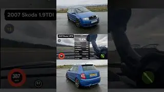 Skoda 1.9tdi 400kmh attempt
