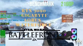 Star Wars: Battlefront RTX 3090 Gigabyte AORUS WATERFORCE Benchmark Ryzen 5800x 2160p 4k