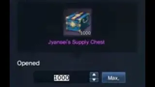 1000 Jyansei's Supply Chests opened - Blade & Soul
