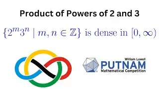 A Dense Set in Positive Real Numbers: 2^m 3^n is dense in [0, infty)