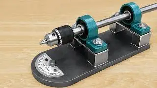 A Welder's Million-Dollar Idea! Turn Scrap Metal Into an Amazing Bench Drill | DIY Tools