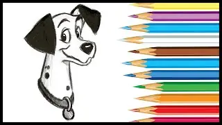 How to draw PONGO from THE HUNDRED AND ONE DALMATIANS ✏️