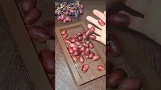 3-ingredient matcha chocolate grape bark | easy vegan treat 🍇🍫🍵 #shorts