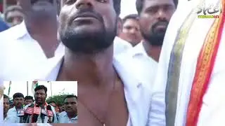 Clash between Congress and BRS party workers in Jadcherla while prajahta padyatra
