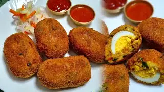 Dimer Chop Recipe | Dimer Chop Recipe Bengali | Egg Chop | Egg Devil Recipe | Dimer Devil | Snacks