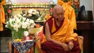 Lama Zopa Rinpoche Teaching on 'How To Face Death Without Fear' at Cham Tse Ling on March 23rd 2013
