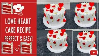 💝Most Romantic Heart Shape Cake Design 😍|💝Anniversary Special Heart Cake Decorating | 🎂#cakesdesign 