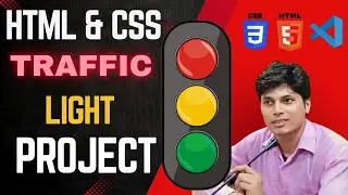 HTML and CSS Project || Traffic light mini project for beginners || Web development course #htmltags