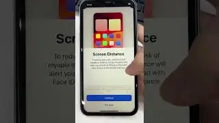 To Protect your Eyes, Open Screen Distance on iOS 17 #shorts