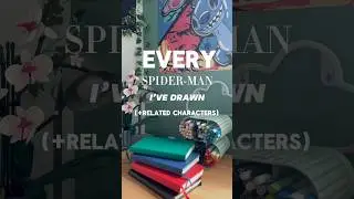 SPIDEY Sketchbook TOUR!!🔥✍️ #comicart #art #inksketch #copic #spiderman