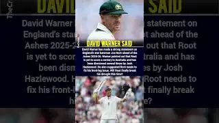David Warner Big Statement on Joe Root Australia Record | Ashes 2025 | #joeroot #ashescricket