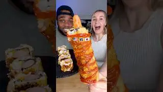 We Turned HOT DOGS into SUSHI Sticks! 🌭🍣🤯 #shorts