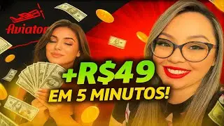Comecei com Banca Baixa e Lucrei R$449 R&Aacute;PIDO! Aviator🔥