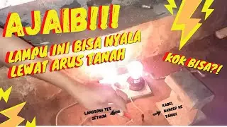 TES SETRUM MAS RAKITAN 94. MENYALAKAN LAMPU MELALUI ARDE PANJANG 7 METER