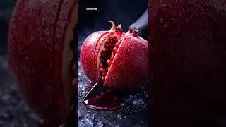 So Satisfying Pomegranate Cutting ASMR 🔪🍎 | No Music | Pure Sound