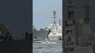 USS Wichita headed to sea #usnavy #warships