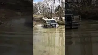Ford Bronco goes through pond! Lost brakes! #fordbronco #4x4 #ford #obs