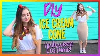 DIY Ice Cream Cone Halloween Costume | CHEAP & EASY