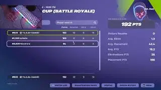 Fortnite Solo Ranked Cup!!! Join Up!!!!