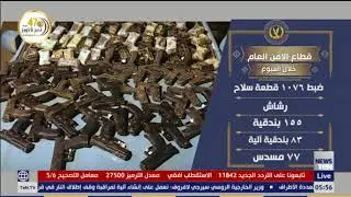 الداخلية تواصل جهودها لمكافحة شتى صور الجريمة بمجالي الأمن العام ومكافحة المخدرات