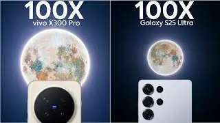 Сравнение тестов Vivo X300 Pro и Samsung S25 Ultra Live Zoom