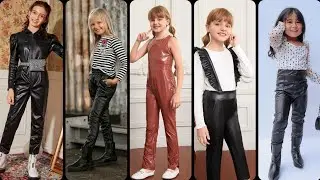 Beautiful Leather Outfits Ideas | Leather  Style For Little Girls