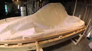 Wooden Mast Sail track and Sail