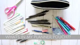 What's in my Planner Pouch???| My go to planning essentials