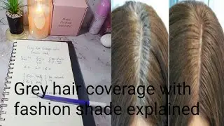 Grey Hair coverage with fashion shade at home_Grey hair 100 % coverage explained 👌 