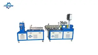 Mini lab twin screw plastic extruder