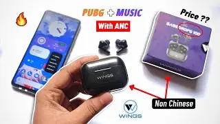 Wings Bassdrops100 with ANC unboxing and review || Wings Bassdrops 100 full review,bgmi test