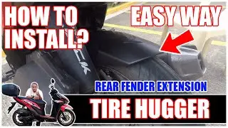 PAANO MAGKABIT ng TIRE HUGGER / REAR FENDER sa honda click 125i