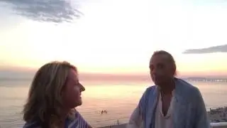 Aferdita Zaja with Vedic Master Prashant Trivedi, Durres, Albania