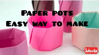 How to make a paper pot ||✌️ Easy way #newspaper #colourfulpaper #germination #seedling #naturesense
