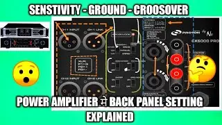 back panel setting for power amplifer | hindi I
