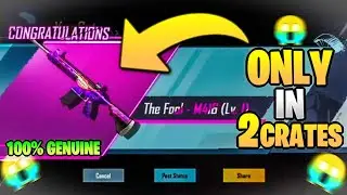 😱 Luckiest Crate Opening Ever | M4 FOOL IN 2 CRATES | New custom crate opening pubg.