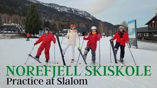 Norefjell Skiskole //Practise at Slalom  // Norefjell Norway