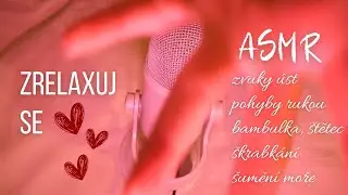 ASMR CZ ● Pššš 🤫🤫 (štěteček, bambulka, zvuky moře, pohyb rukama, zvuky úst) 👋 👄 #asmrcz