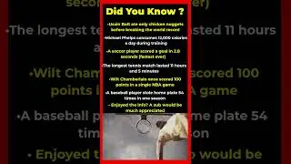 Sports Records That Sound Impossible But Are 100% Real 🏅🤯