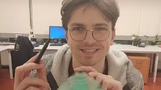 secret ASMR at the office (tracing, cleaning, A or B) (Obviously)